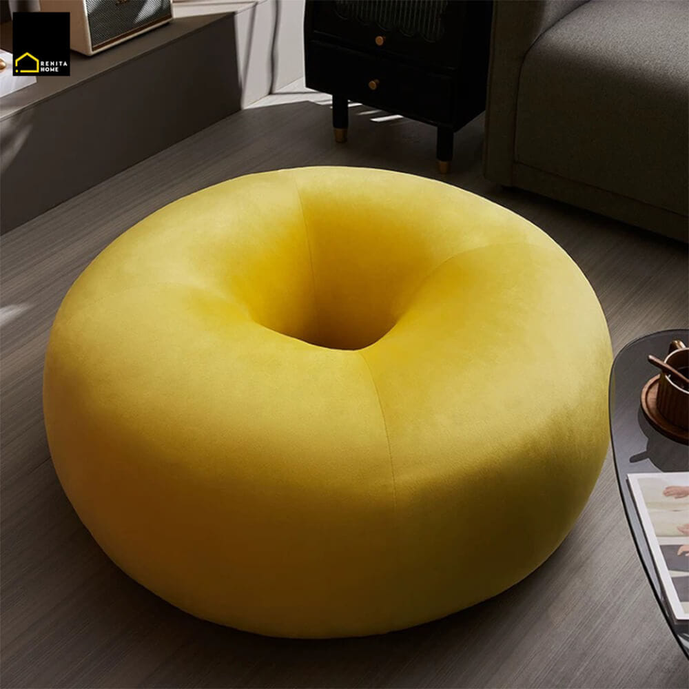 เก้าอี้สตูล RENITA HOME รุ่น DONUT STOOL สีเหลือง